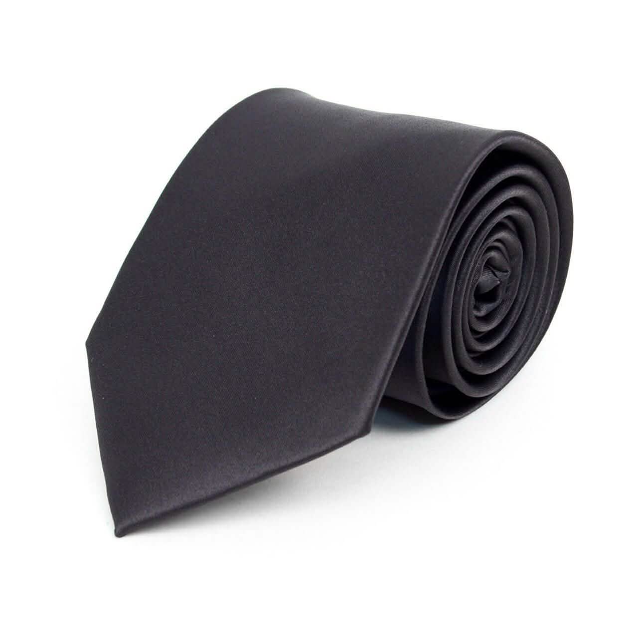 Poly Solid Satin Tie DailySale