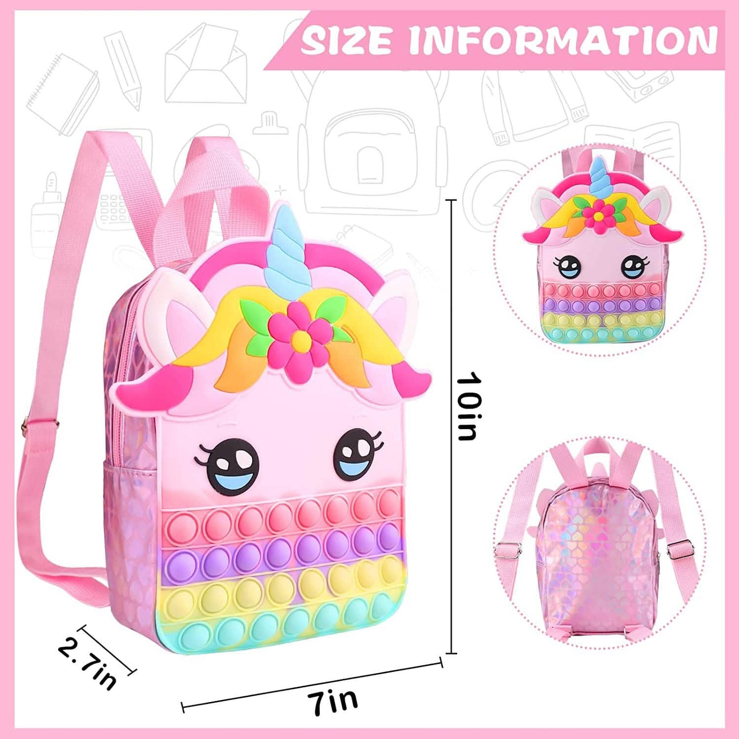 Pop Fidget Unicorn Backpack DailySale