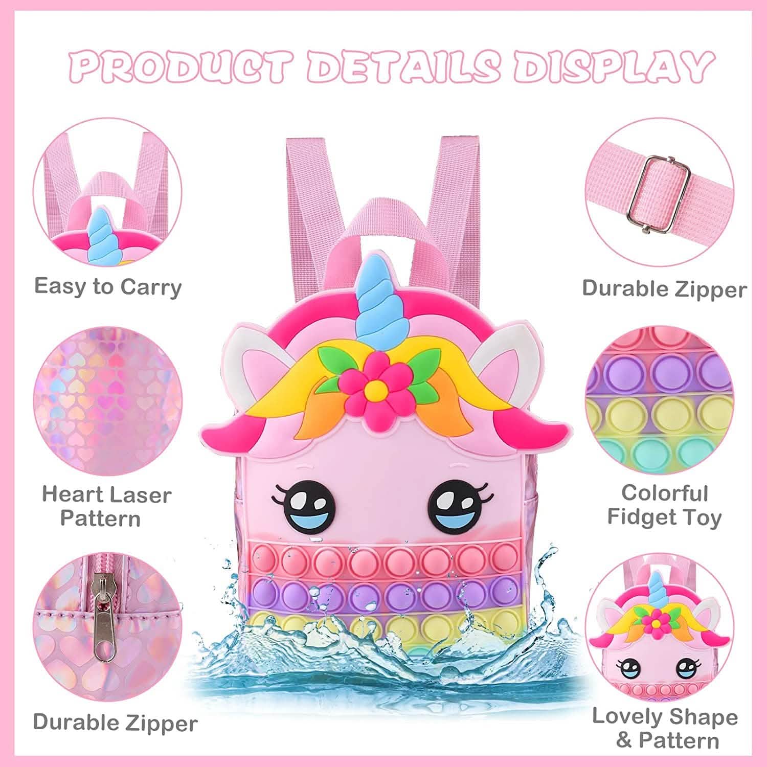 Pop Fidget Unicorn Backpack DailySale