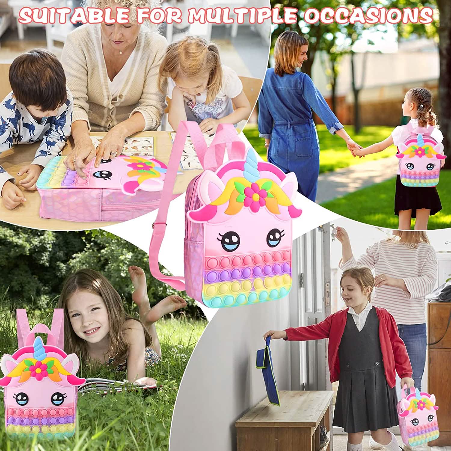 Pop Fidget Unicorn Backpack DailySale
