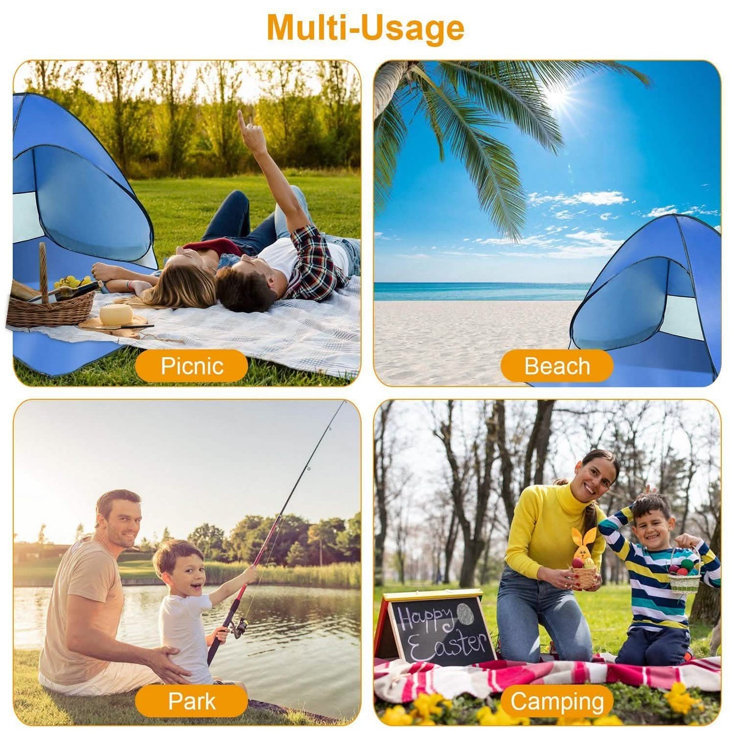 Pop Up Beach Tent Sun Shade Shelter DailySale