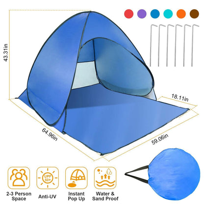 Pop Up Beach Tent Sun Shade Shelter DailySale