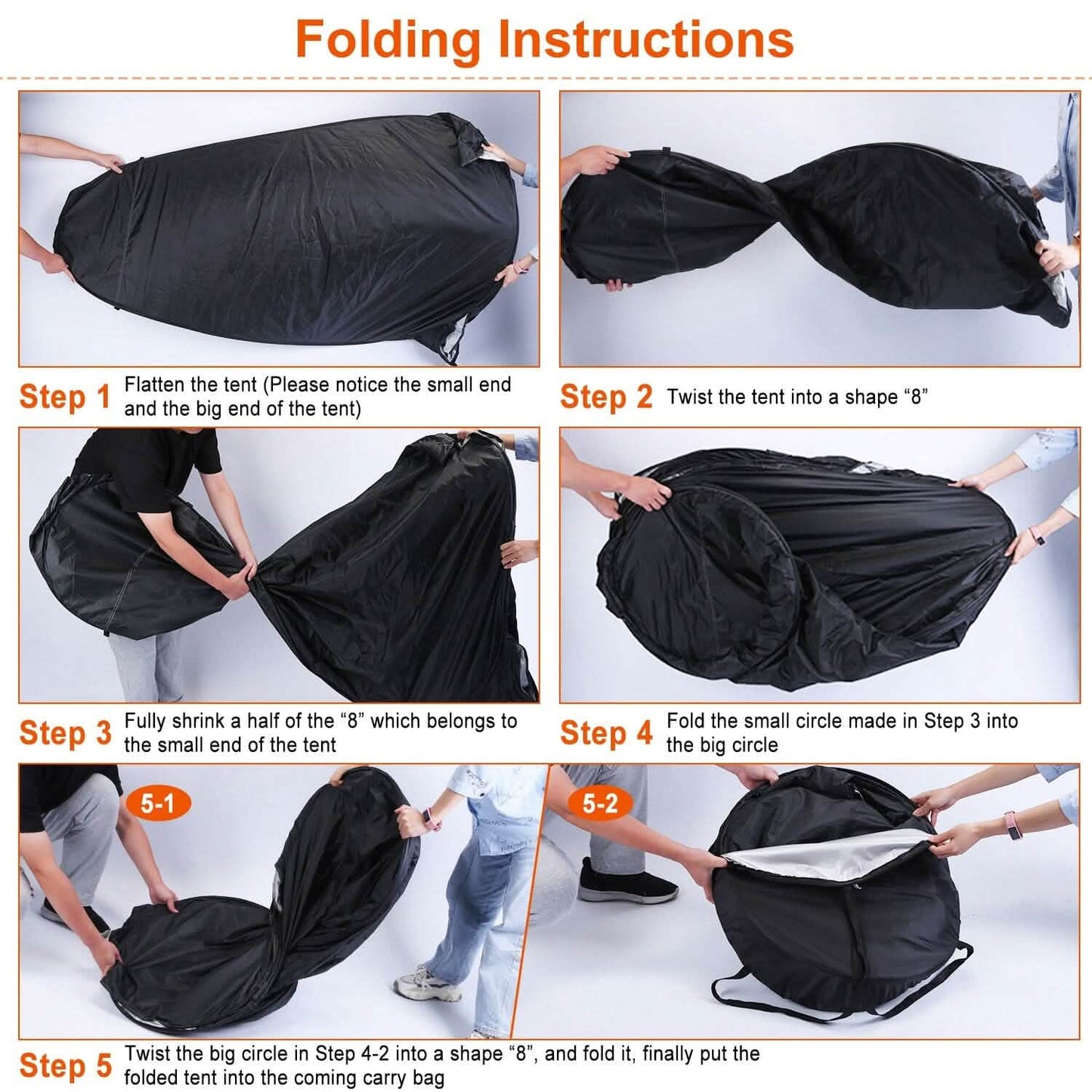 Pop Up Privacy Foldable Tent with Carry Bag DailySale