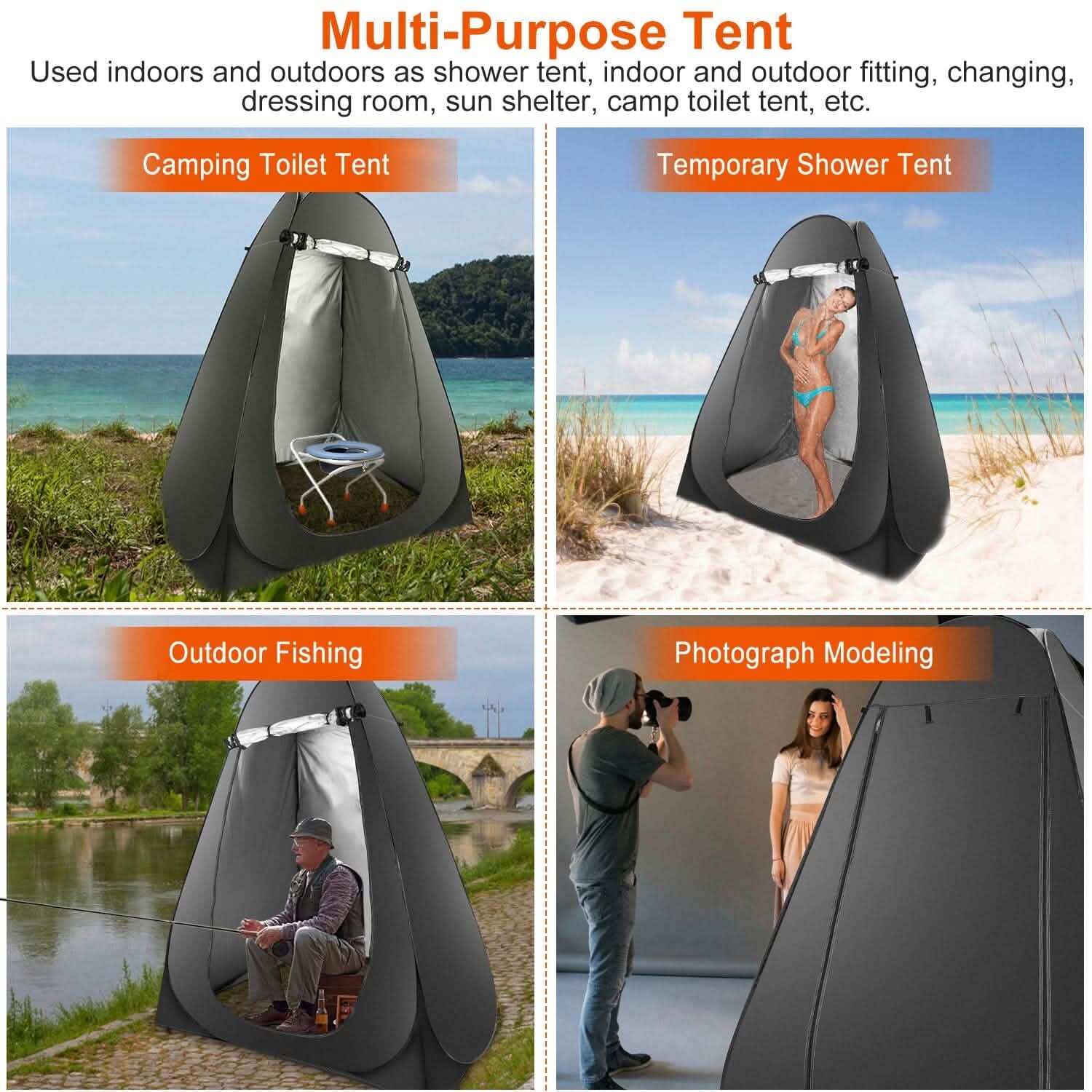 Pop Up Privacy Foldable Tent with Carry Bag DailySale