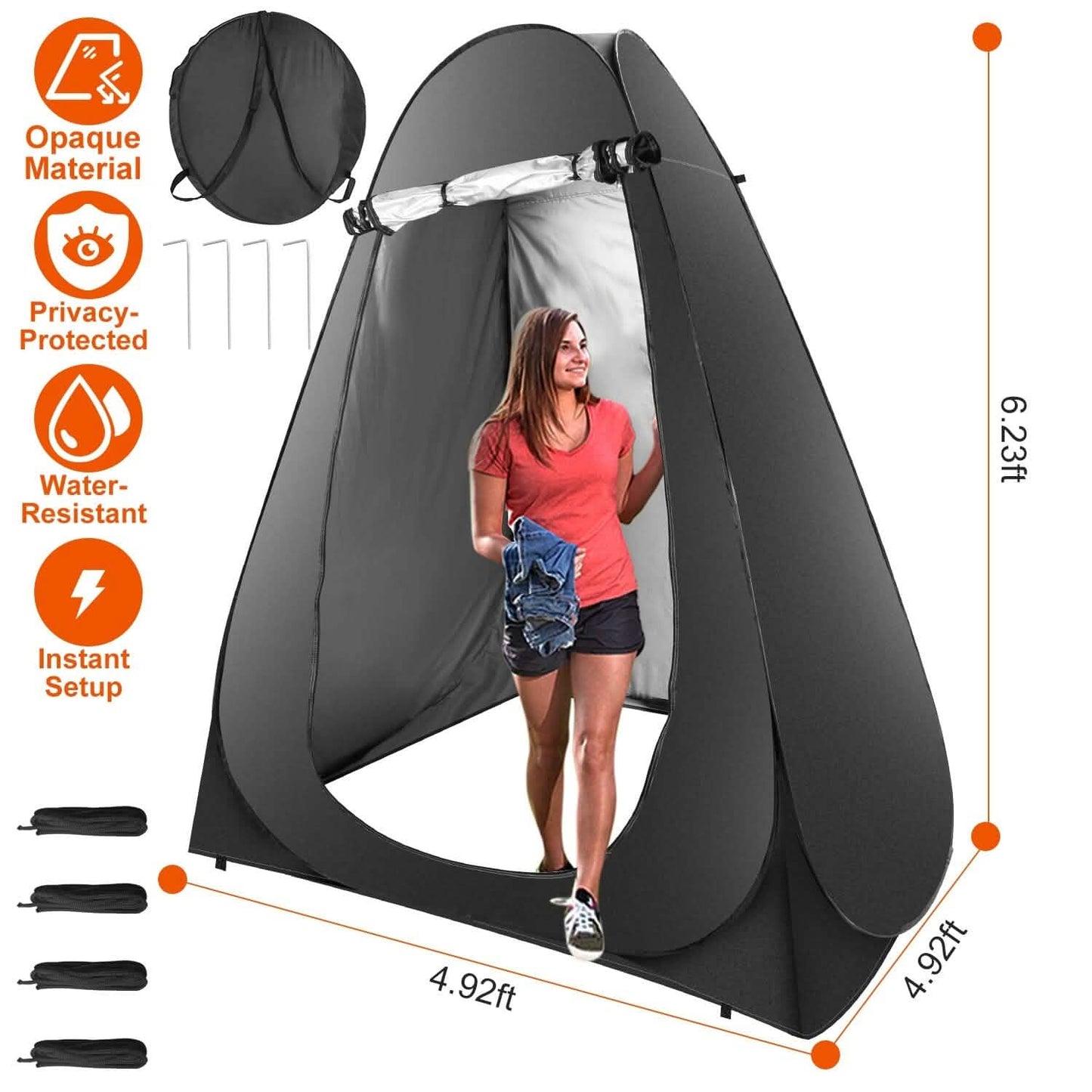 Pop Up Privacy Foldable Tent with Carry Bag DailySale