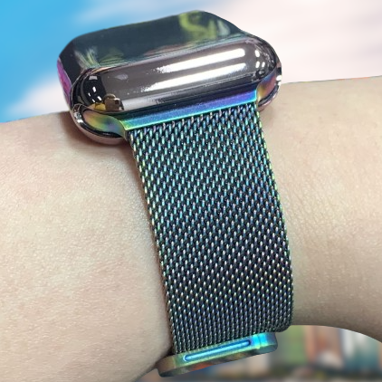 Metal Mesh Magnetic Loop Strap and Case Combo for Apple Watch Case and Strap - Wristwatchstraps.co