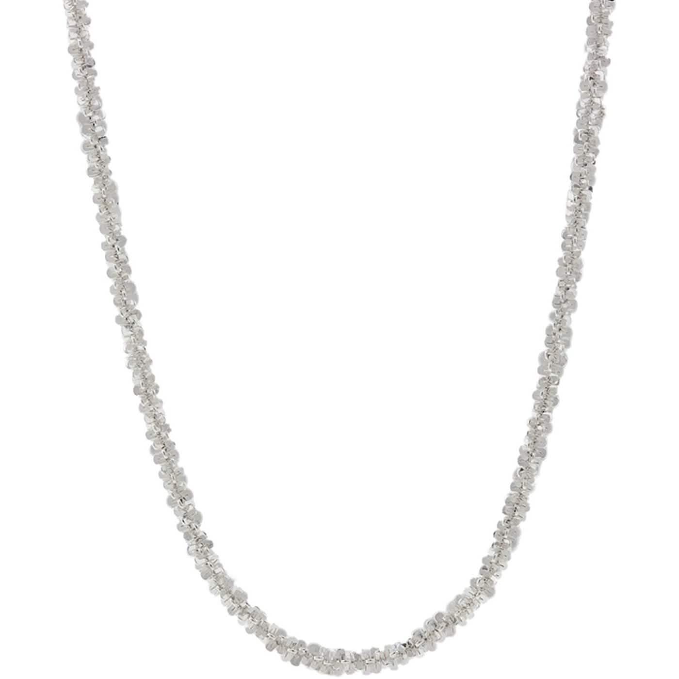 Pori Jewelers 925 Sterling Silver 2MM Twisted ROC Chain Necklace DailySale