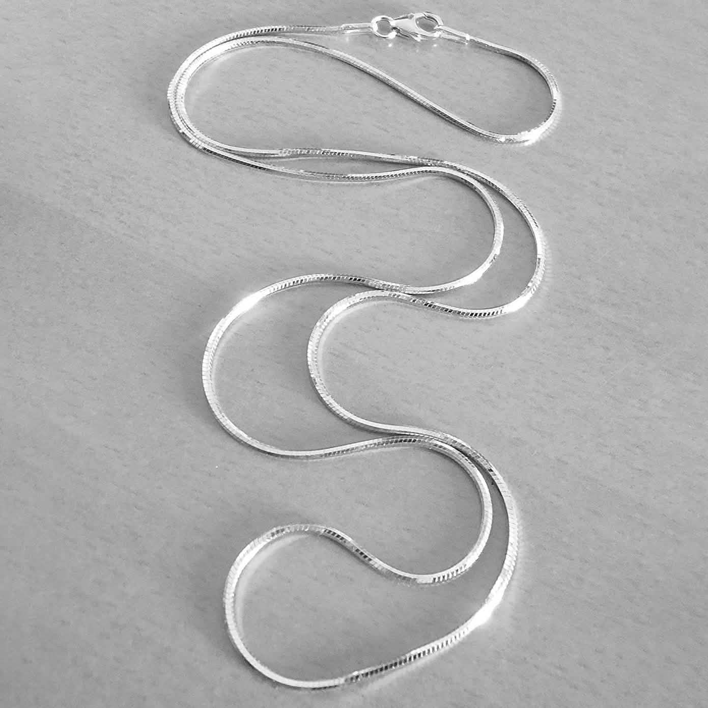 Pori Jewelers .925 Sterling Silver .7MM Magic 8 Sided Italian Snake Chain DailySale