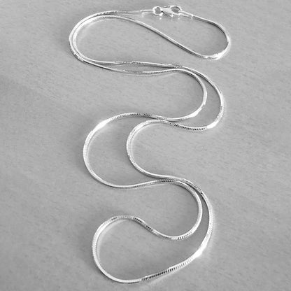 Pori Jewelers .925 Sterling Silver .7MM Magic 8 Sided Italian Snake Chain DailySale