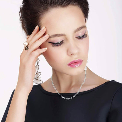 Pori Jewelers 925 Sterling Silver Figaro Chain Necklace DailySale