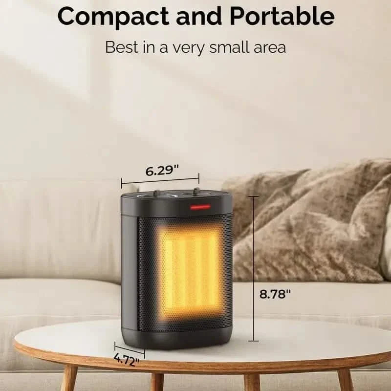 Portable 1500W/900W PTC Ceramic Space Heater DailySale