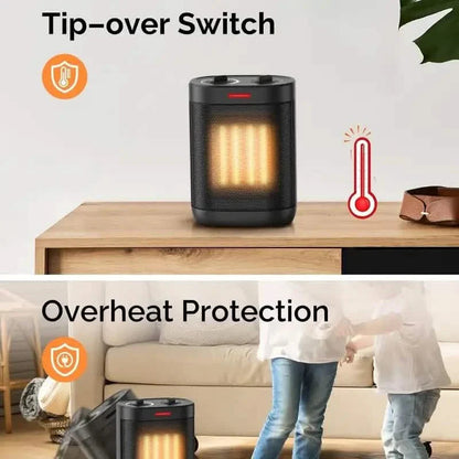 Portable 1500W/900W PTC Ceramic Space Heater DailySale