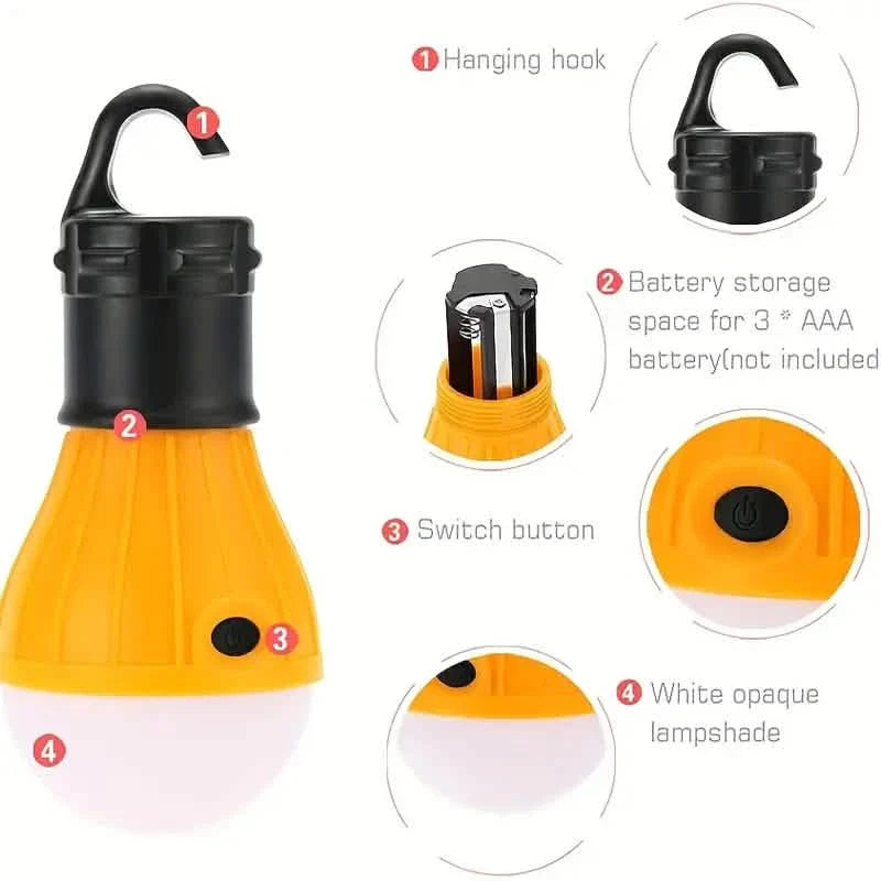 Portable 3LED Outdoor Hook Pendant Lights DailySale