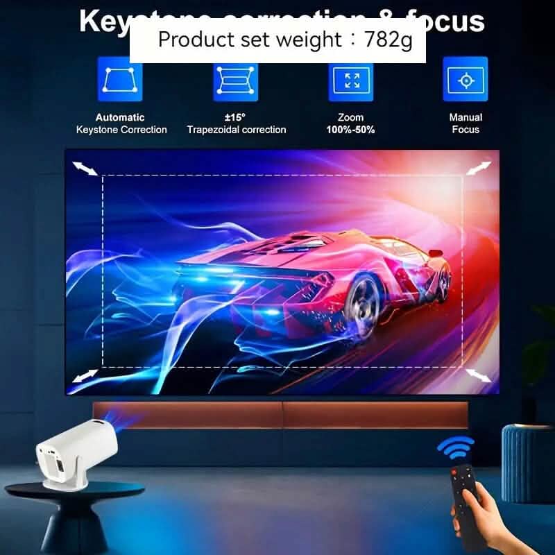 Portable 4K Mini Projector 180° Rotation DailySale