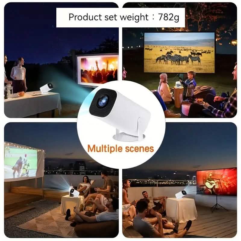Portable 4K Mini Projector 180° Rotation DailySale