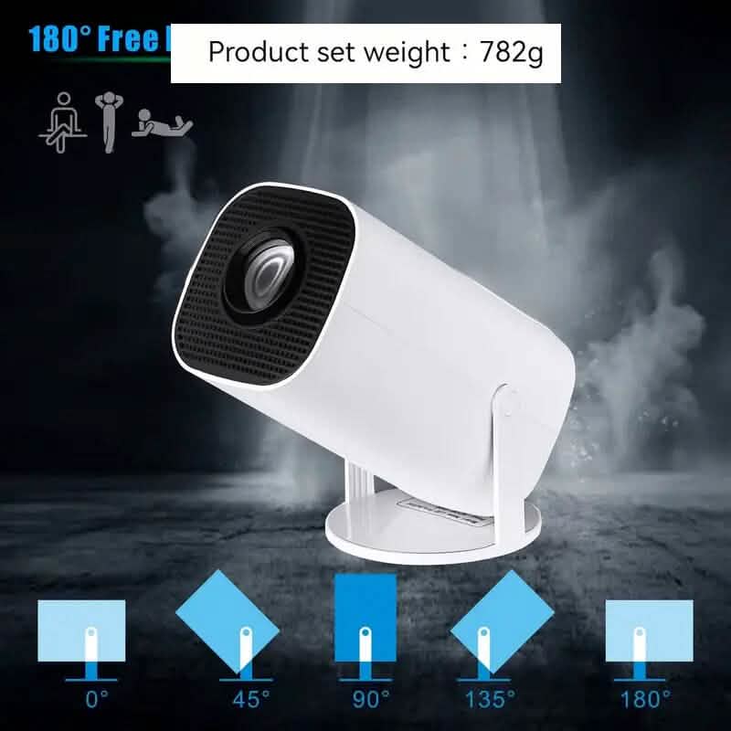 Portable 4K Mini Projector 180° Rotation DailySale
