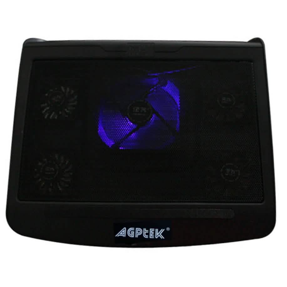 Portable 5 Fans Cooling Pad LED Light Radiator DailySale