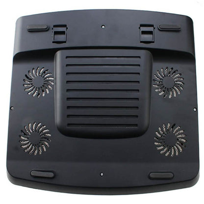 Portable 5 Fans Cooling Pad LED Light Radiator DailySale