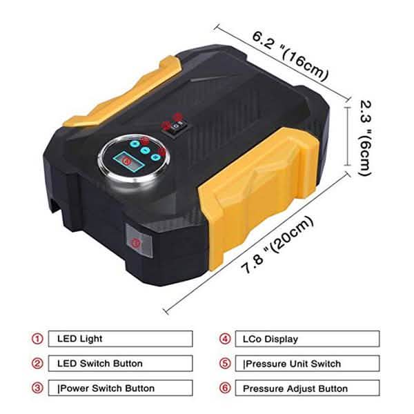 Portable Air Compressor Pump Tire Inflator DailySale