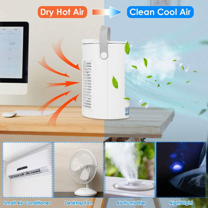 Portable Air Conditioner Fan Evaporative Humidifier 3 Speed Spray DailySale