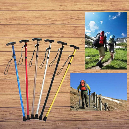 Portable Aluminum Folding Walking Travel Stick Cane DailySale