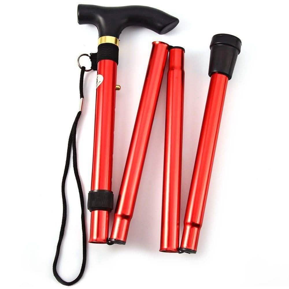 Portable Aluminum Folding Walking Travel Stick Cane DailySale