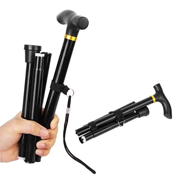 Portable Aluminum Folding Walking Travel Stick Cane DailySale