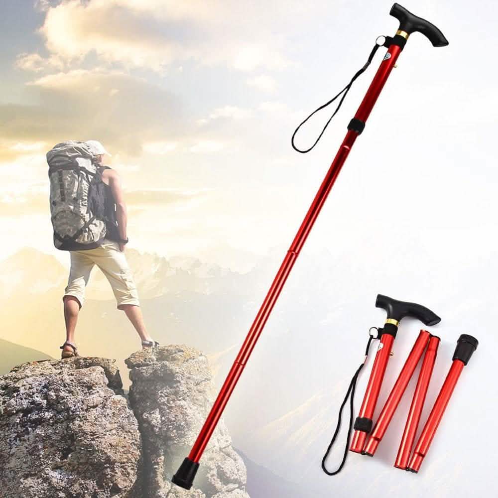 Portable Aluminum Folding Walking Travel Stick Cane DailySale