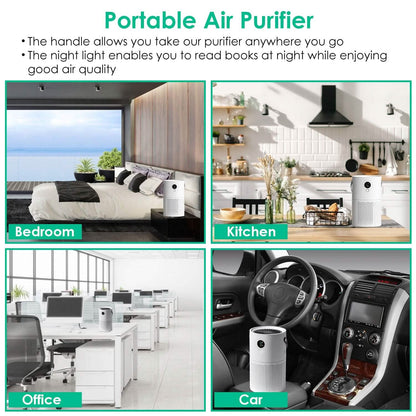 Portable Anio Air Purifier Electronic Air Sterilization with 4 Modes Night Light DailySale