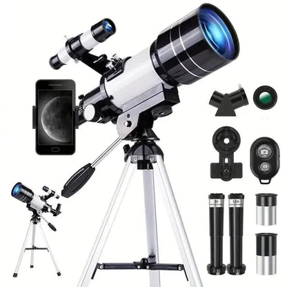 Portable Astronomical 150X Telescope 70mm Aperture Telescope Monocular With Tripod DailySale