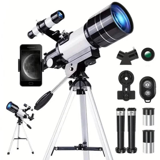 Portable Astronomical 150X Telescope 70mm Aperture Telescope Monocular With Tripod DailySale