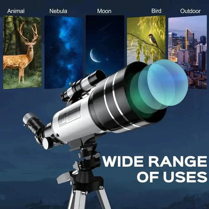 Portable Astronomical 150X Telescope 70mm Aperture Telescope Monocular With Tripod DailySale