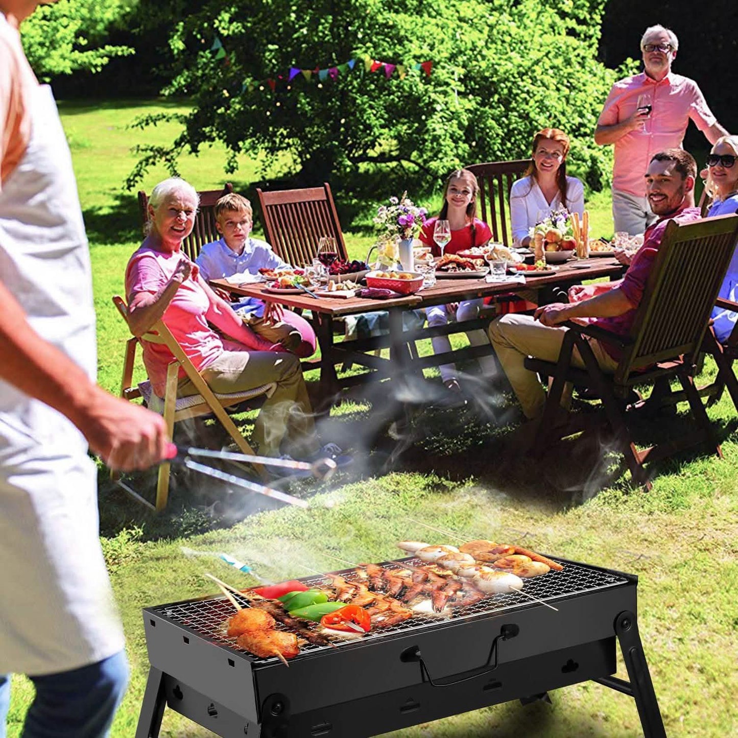 Portable Barbecue Grill Foldable Charcoal DailySale