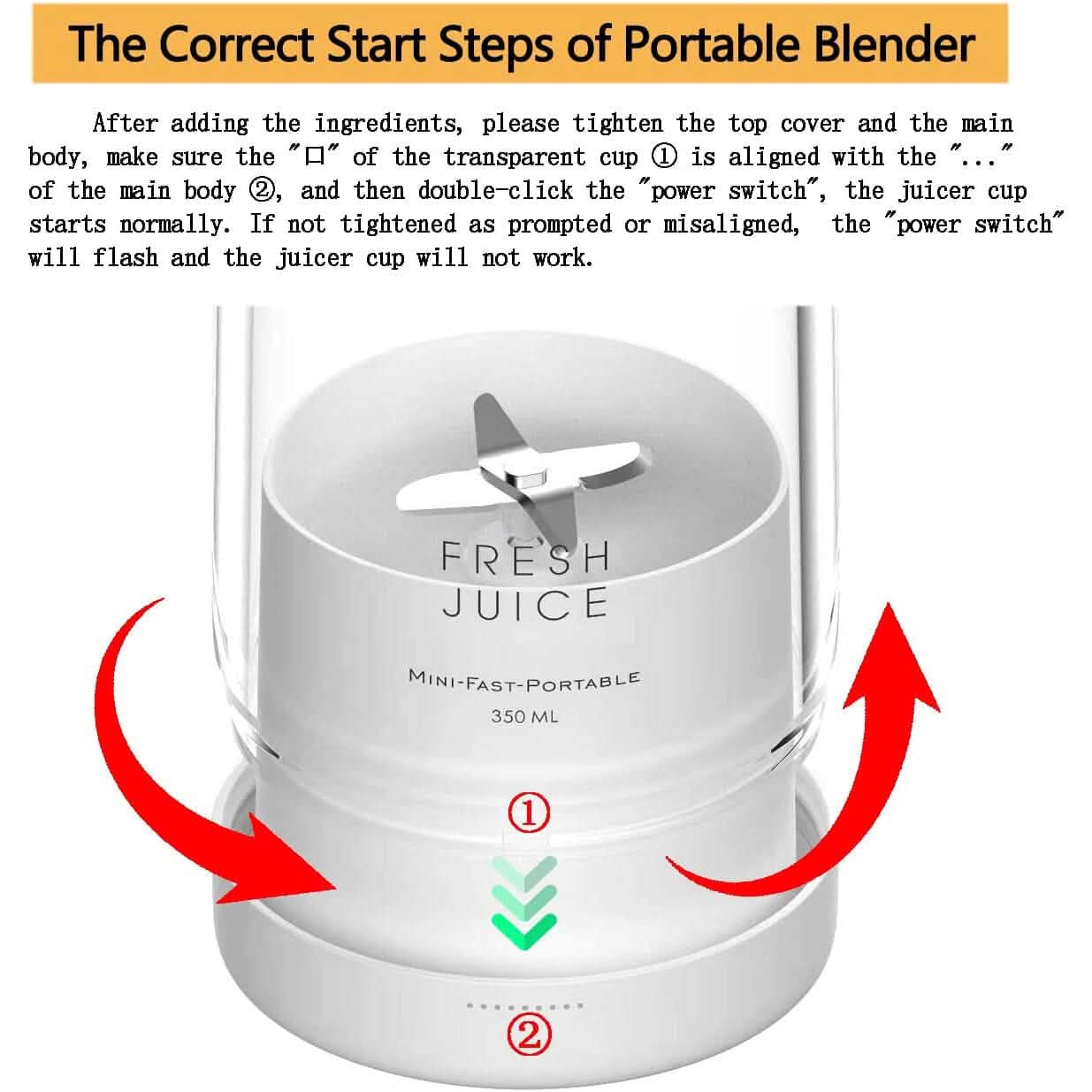 Portable Blender Bottle Electric Juicer DailySale