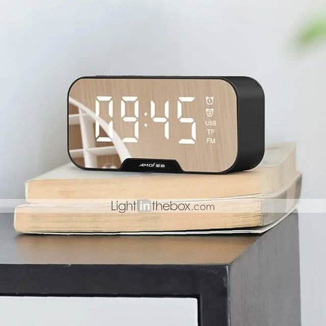 Portable Bluetooth Speaker Mirror Alarm Clock DailySale
