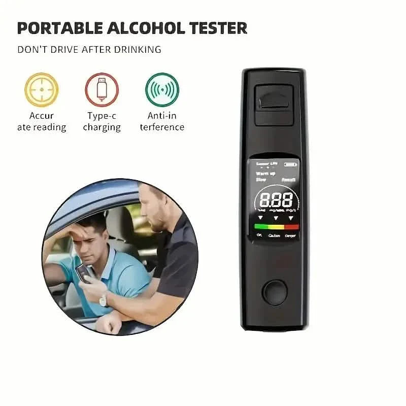Portable Breathalyzer Alcohol Tester DailySale