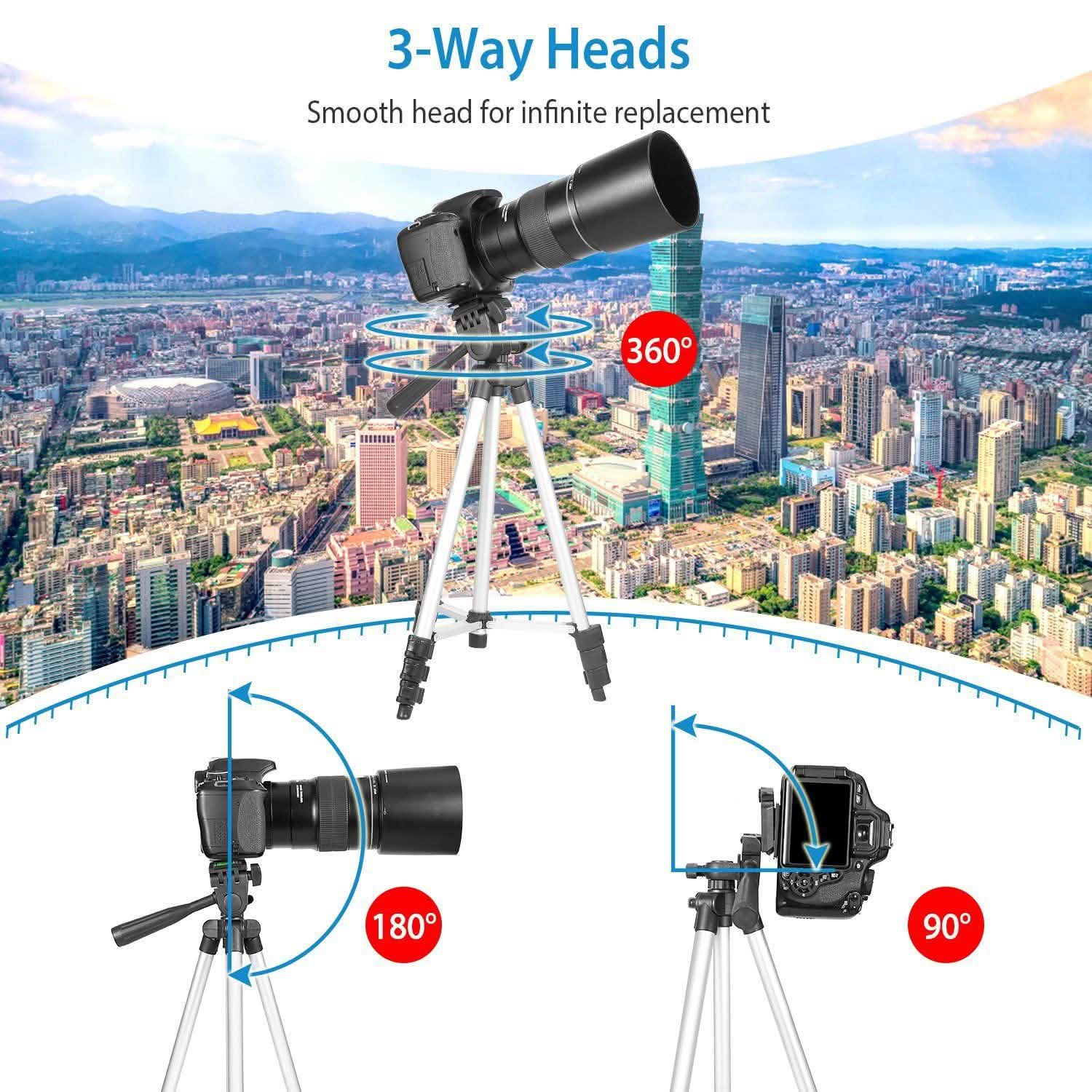 Portable Camera Tripod 45" Adjustable Camera Stand DailySale