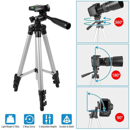 Portable Camera Tripod 45" Adjustable Camera Stand DailySale