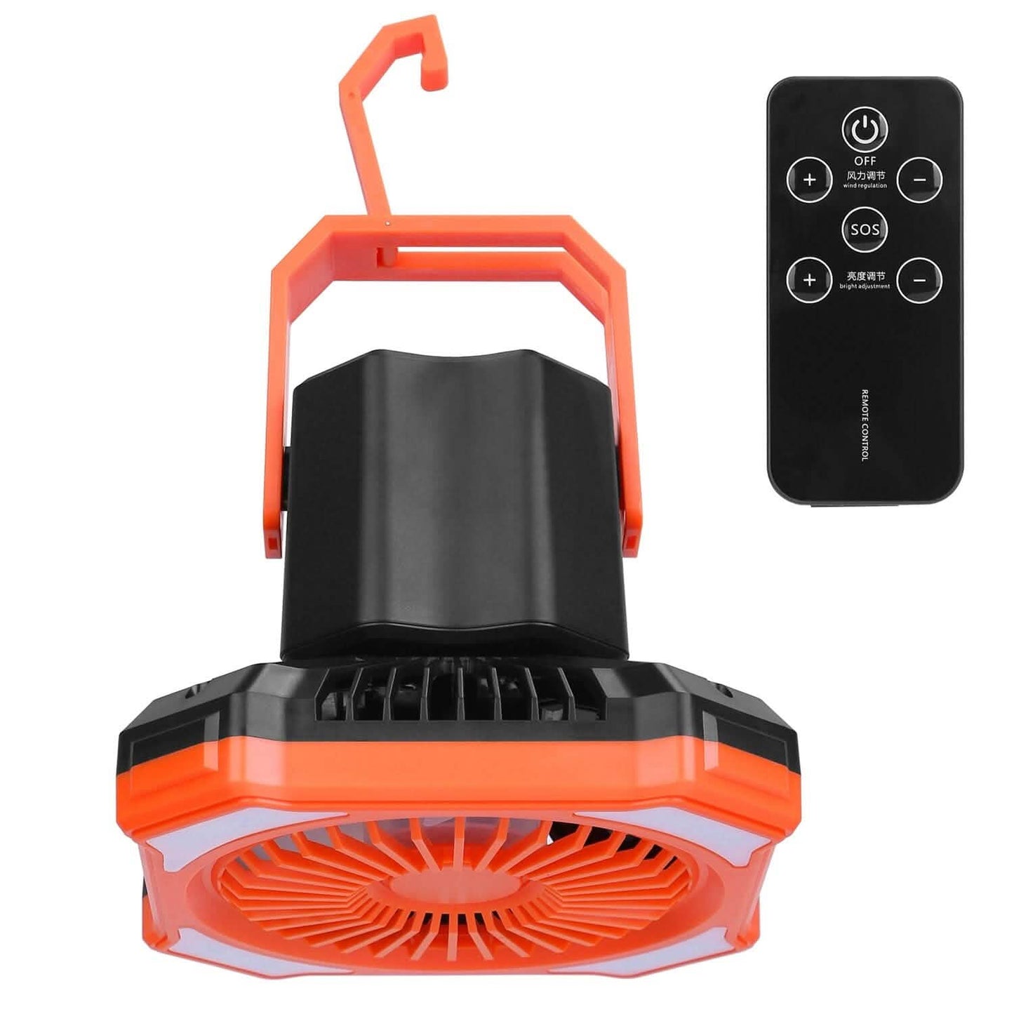 Portable Camping Lantern Fan 10000mAh Battery Powered with 4 Light Modes DailySale