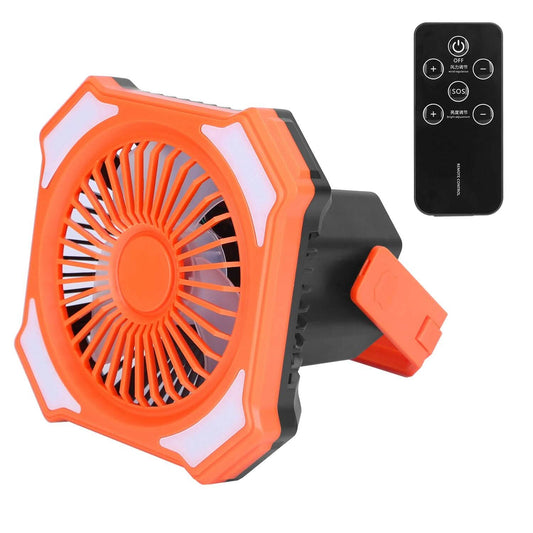 Portable Camping Lantern Fan 10000mAh Battery Powered with 4 Light Modes DailySale