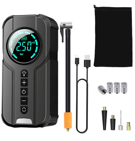 Portable Car Compressor Wireless Electric Air Pump 150 PSI with LED Light DailySale