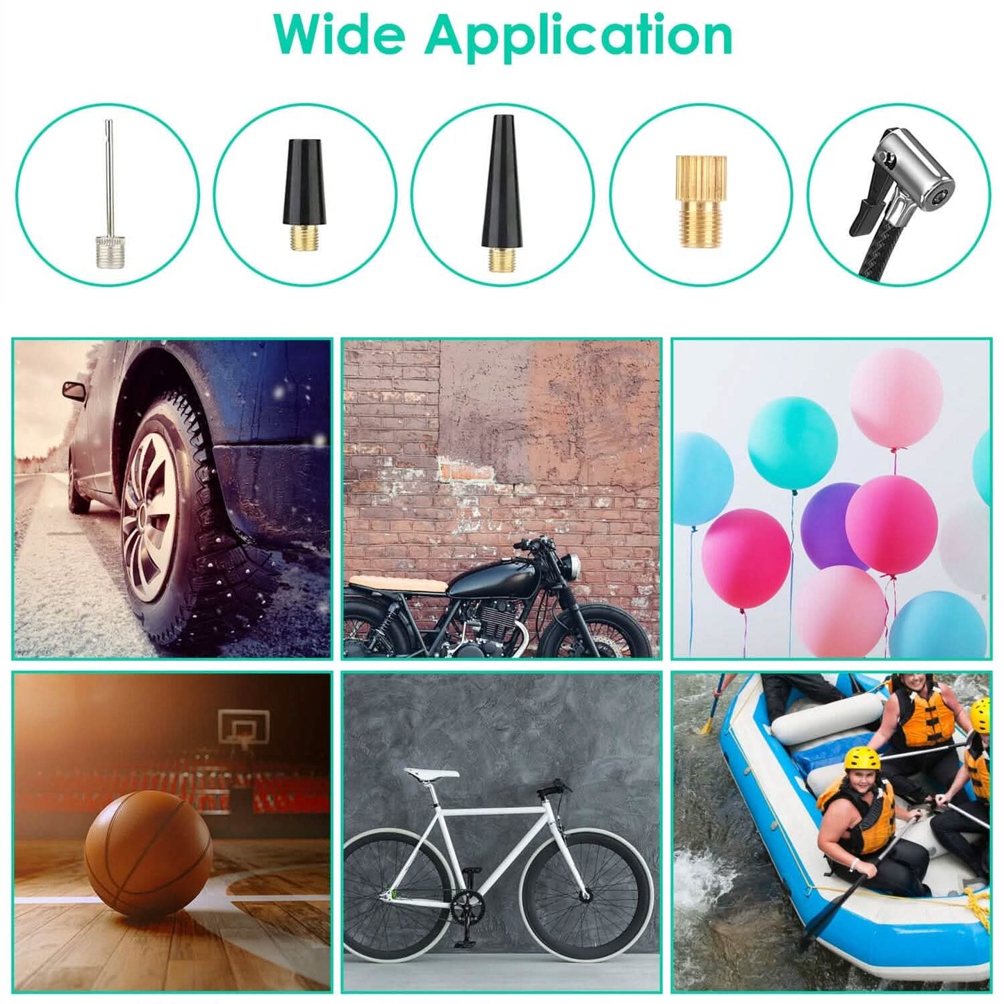 Portable Car Compressor Wireless Electric Air Pump 150 PSI with LED Light DailySale