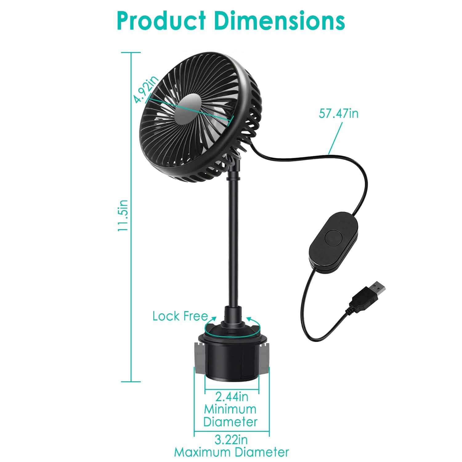 Portable Car Cooling Fan DailySale