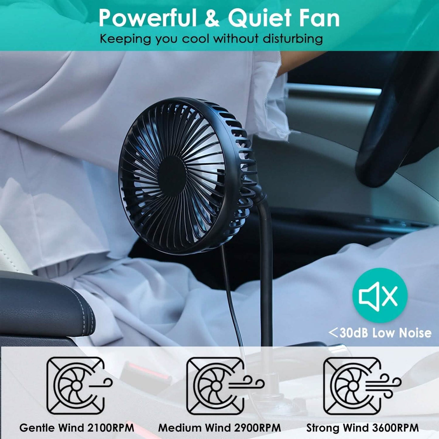 Portable Car Cooling Fan DailySale