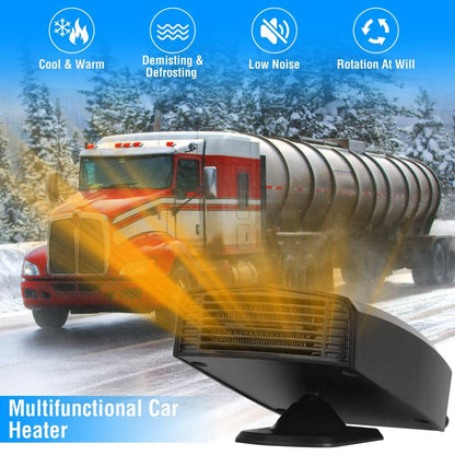 Portable Car Heater Heating Fan 2-in-1 Defroster Defogger Demister Windshield Heater DailySale