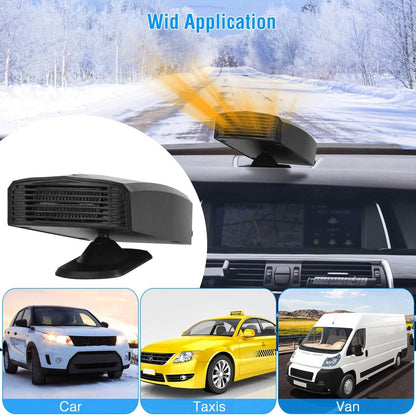 Portable Car Heater Heating Fan 2-in-1 Defroster Defogger Demister Windshield Heater DailySale