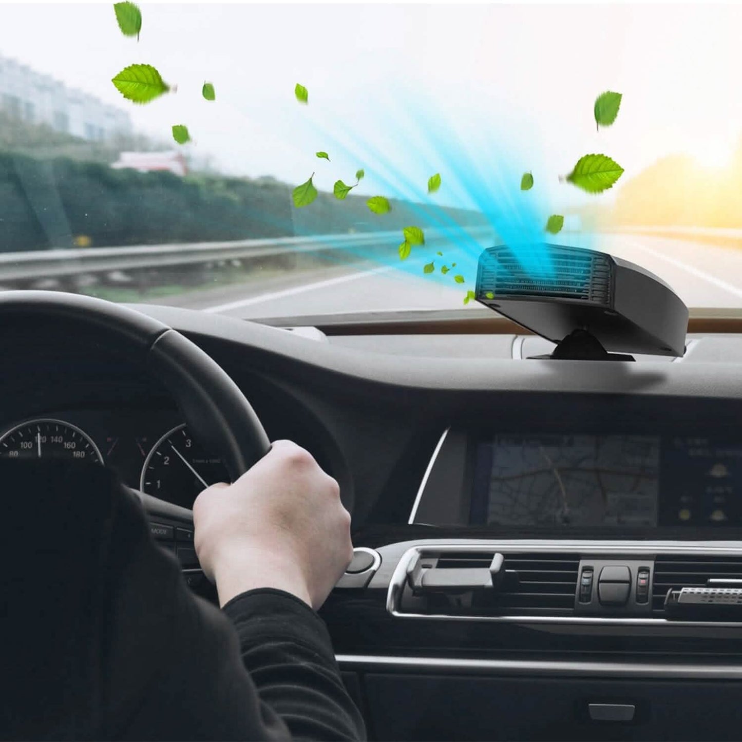 Portable Car Heater Heating Fan 2-in-1 Defroster Defogger Demister Windshield Heater DailySale