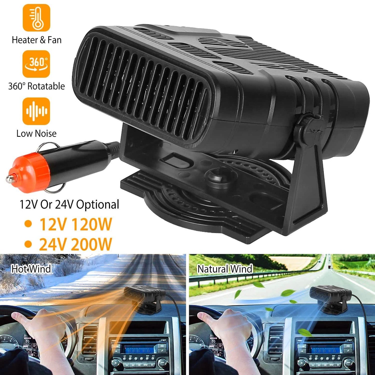Portable Car Heating Fan DailySale