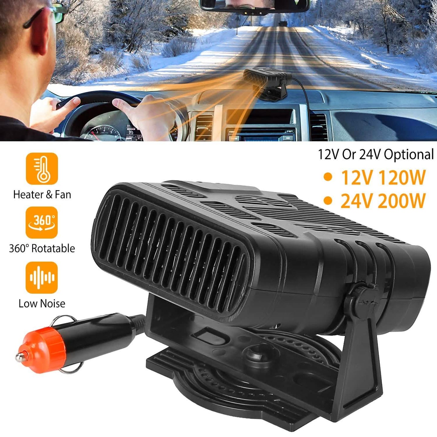 Portable Car Heating Fan DailySale