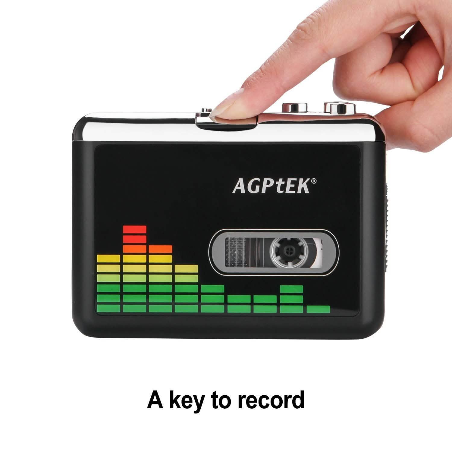 Portable Cassette Audio Music Player Tape-To-MP3 Converter Cassette Recorder DailySale